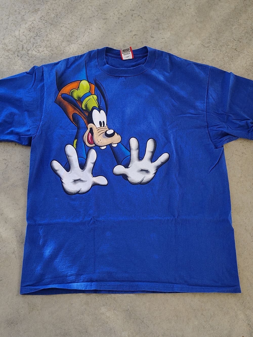 Disney Royal Blue Mickey Tag Crewneck Tee